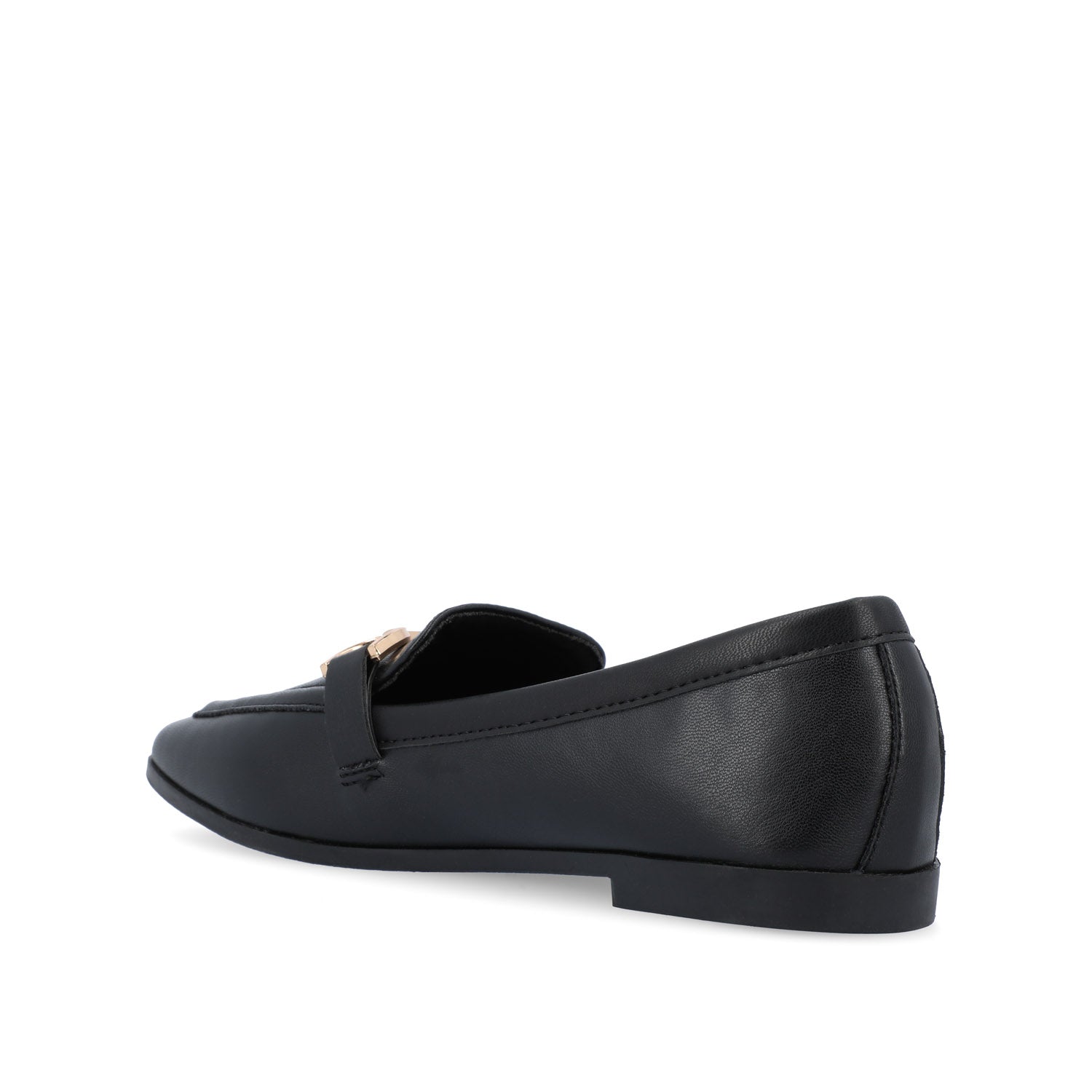 MIZZA LOAFER FLATS IN VEGAN LEATHER - Black PU