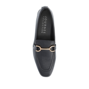 MIZZA LOAFER FLATS IN WIDE - Black