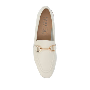 MIZZA LOAFER FLATS IN WIDE - Bone