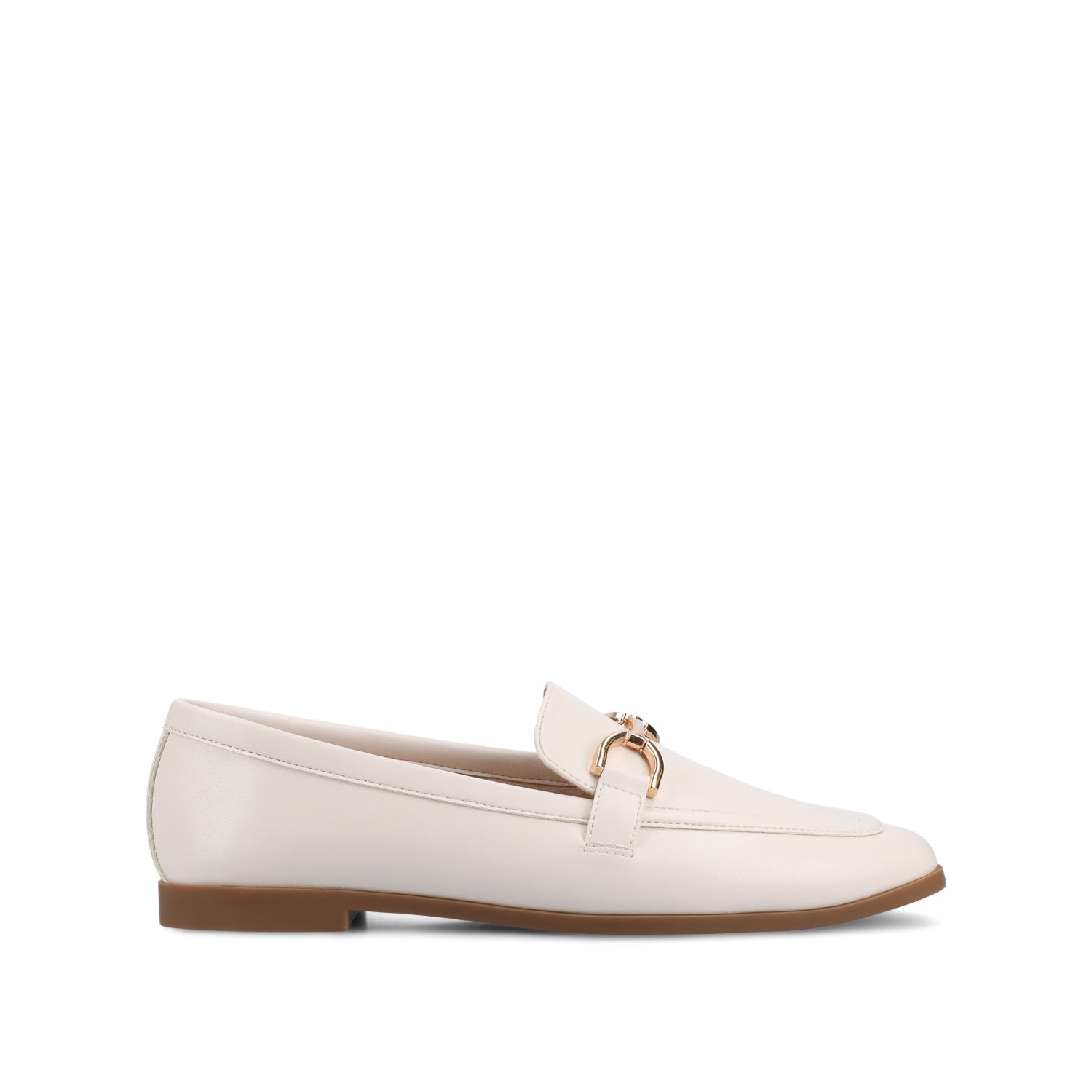 MIZZA LOAFER FLATS IN VEGAN LEATHER - Bone PU