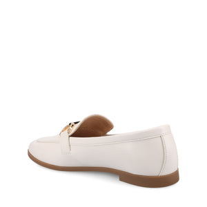 MIZZA LOAFER FLATS IN VEGAN LEATHER - Bone PU