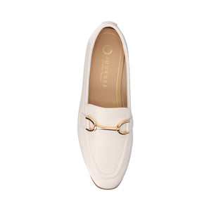 MIZZA LOAFER FLATS IN VEGAN LEATHER - Bone PU