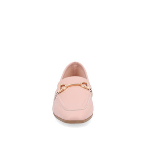 MIZZA LOAFER FLATS IN VEGAN LEATHER - Pink PU