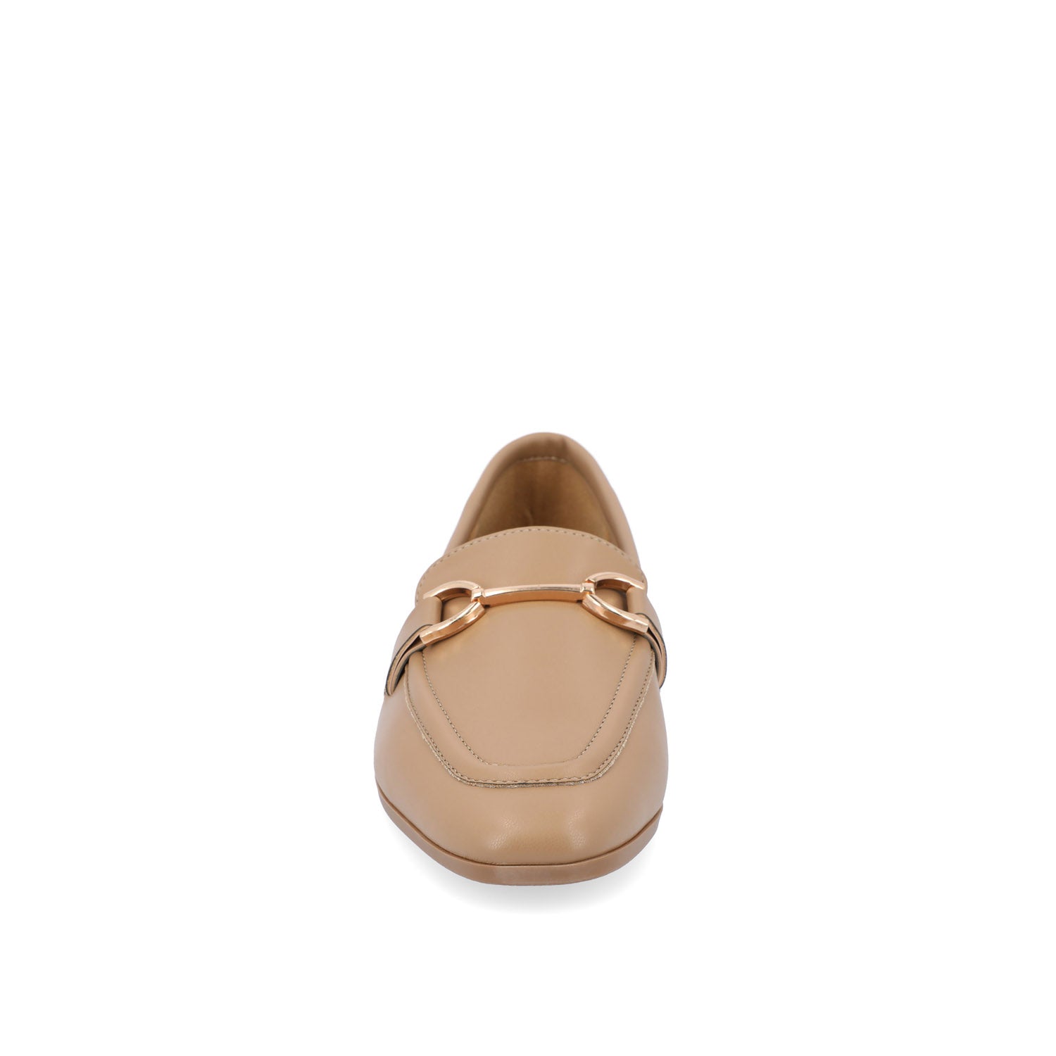 MIZZA LOAFER FLATS IN VEGAN LEATHER - Mocha PU