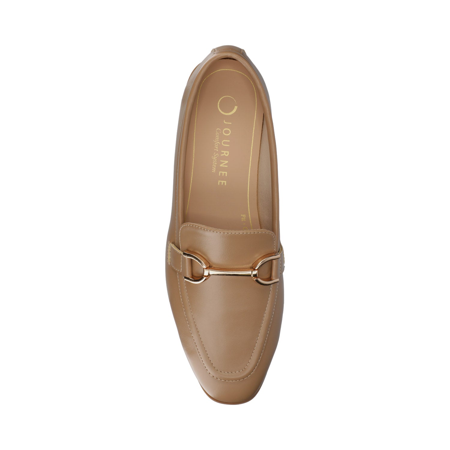 MIZZA LOAFER FLATS IN VEGAN LEATHER - Mocha PU