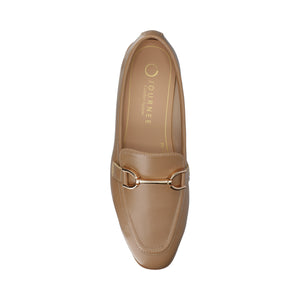 MIZZA LOAFER FLATS IN VEGAN LEATHER - Mocha PU