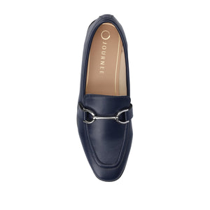 MIZZA LOAFER FLATS IN VEGAN LEATHER - Navy PU