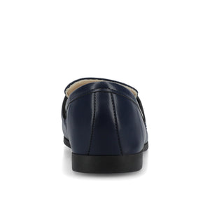 MIZZA LOAFER FLATS IN VEGAN LEATHER - Navy PU
