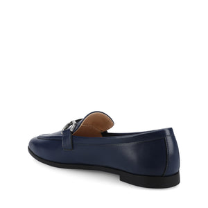 MIZZA LOAFER FLATS IN VEGAN LEATHER - Navy PU