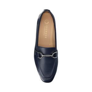 MIZZA LOAFER FLATS IN VEGAN LEATHER - Navy PU