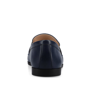 MIZZA LOAFER FLATS IN VEGAN LEATHER - Navy PU