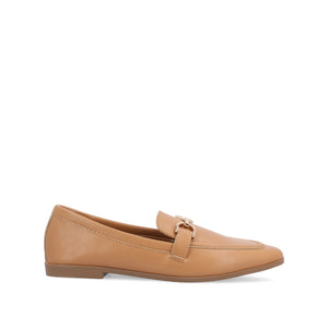 MIZZA LOAFER FLATS IN VEGAN LEATHER - Tan PU