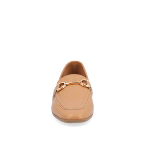 MIZZA LOAFER FLATS IN VEGAN LEATHER - Tan PU