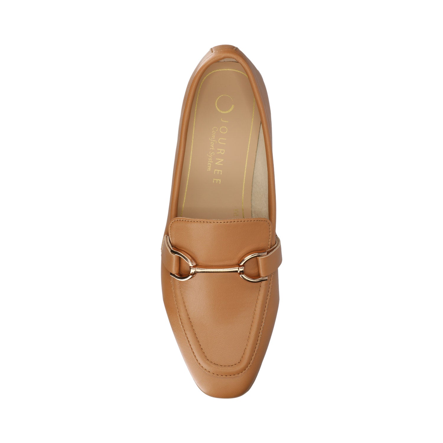 MIZZA LOAFER FLATS IN VEGAN LEATHER - Tan PU