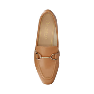 MIZZA LOAFER FLATS IN VEGAN LEATHER - Tan PU