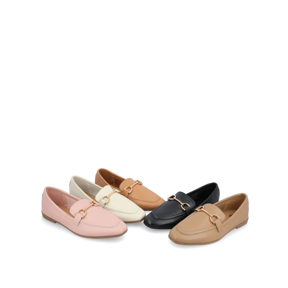 MIZZA LOAFER FLATS IN FAUX LEATHER