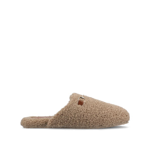 MONNROE SLIPPERS IN FAUX SHEARLING - Tan Fleece