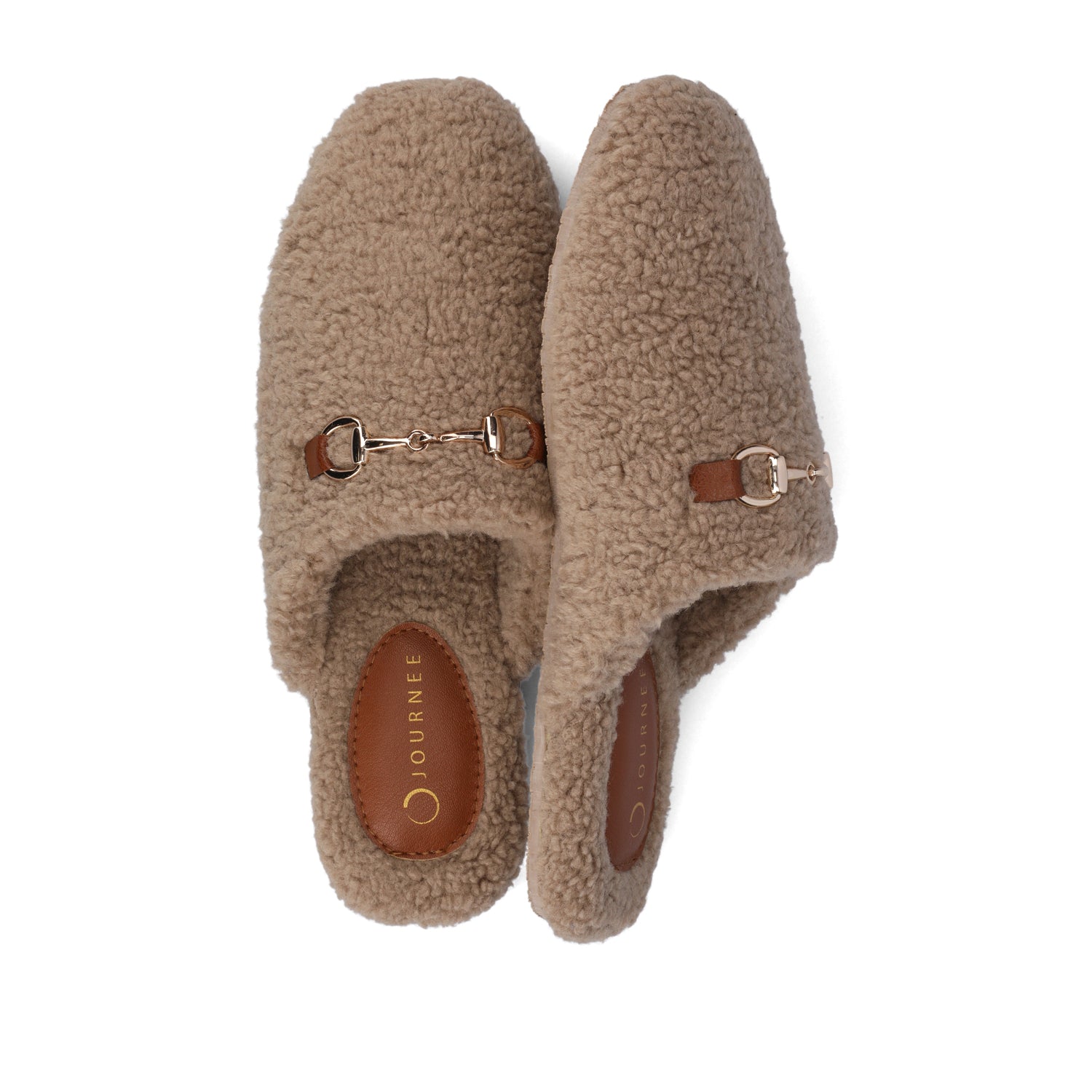 MONNROE SLIPPERS IN FAUX SHEARLING - Tan Fleece