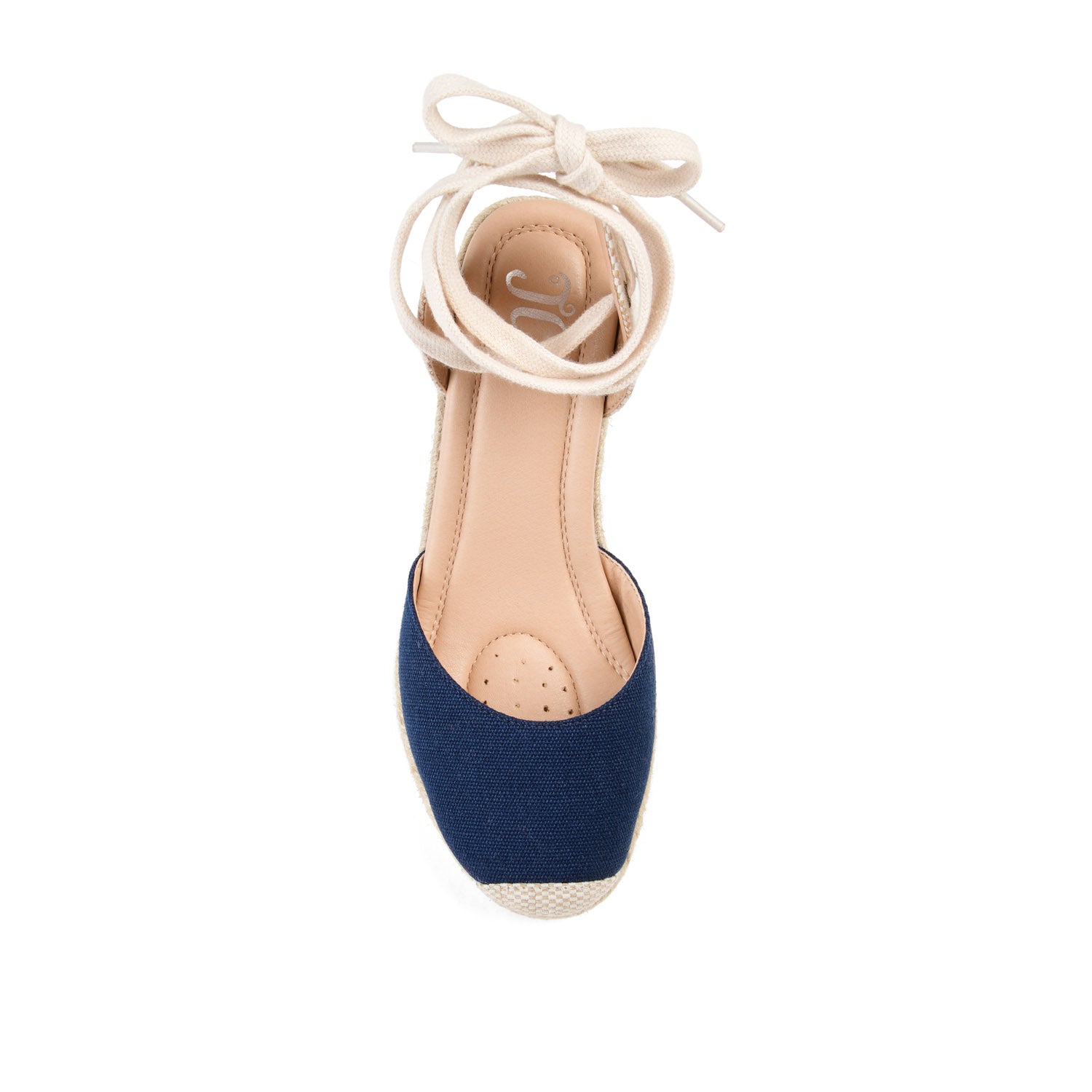MONTE ESPADRILLE WEDGE SANDALS IN CANVAS - Navy Blue Fabric