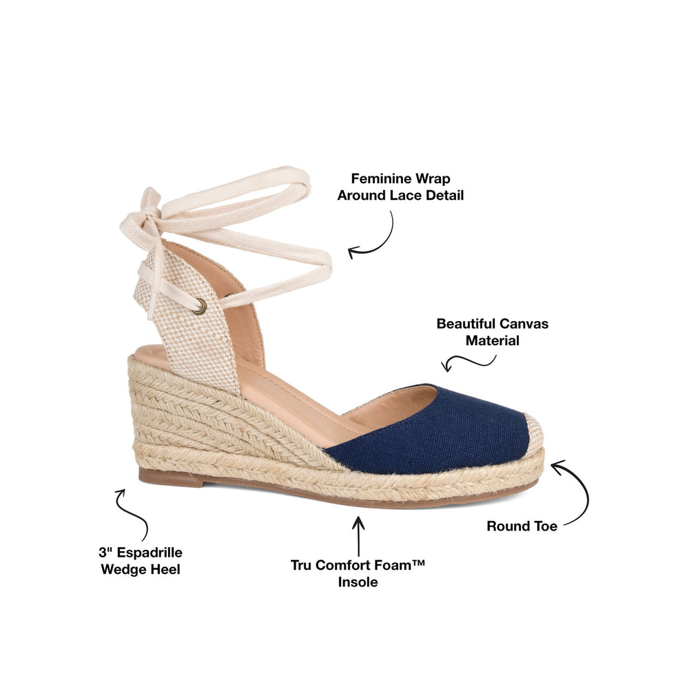 MONTE ESPADRILLE WEDGE SANDALS IN CANVAS