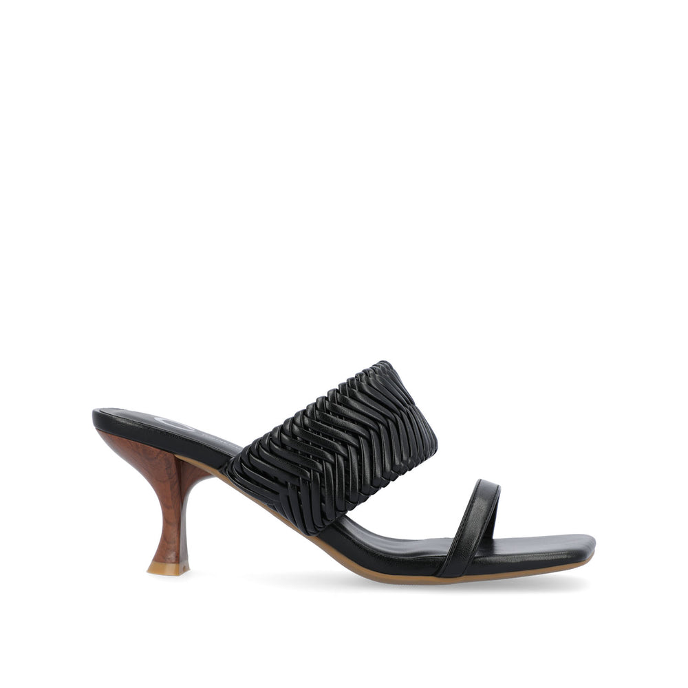 MONYKA HEELED SANDALS IN FAUX LEATHER