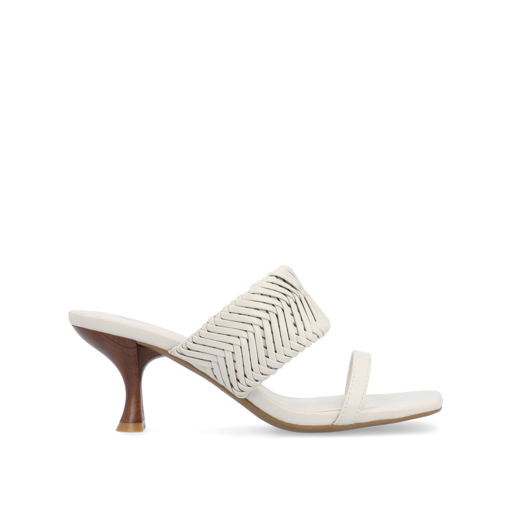 MONYKA HEELED SANDALS IN FAUX LEATHER