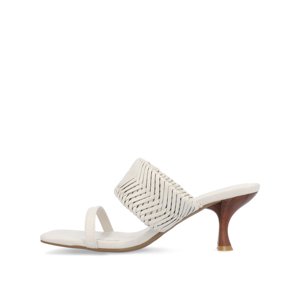 MONYKA HEELED SANDALS IN FAUX LEATHER