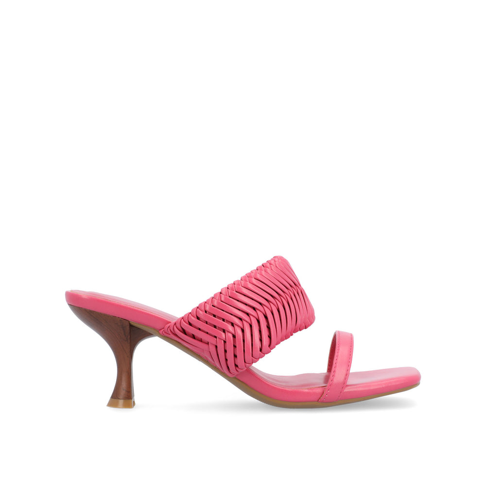 MONYKA HEELED SANDALS IN FAUX LEATHER