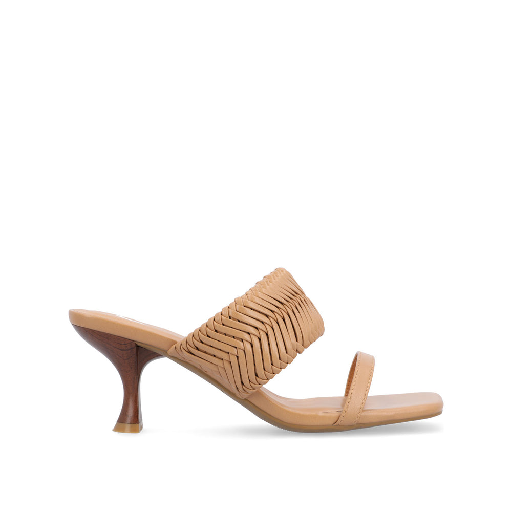 MONYKA HEELED SANDALS IN FAUX LEATHER