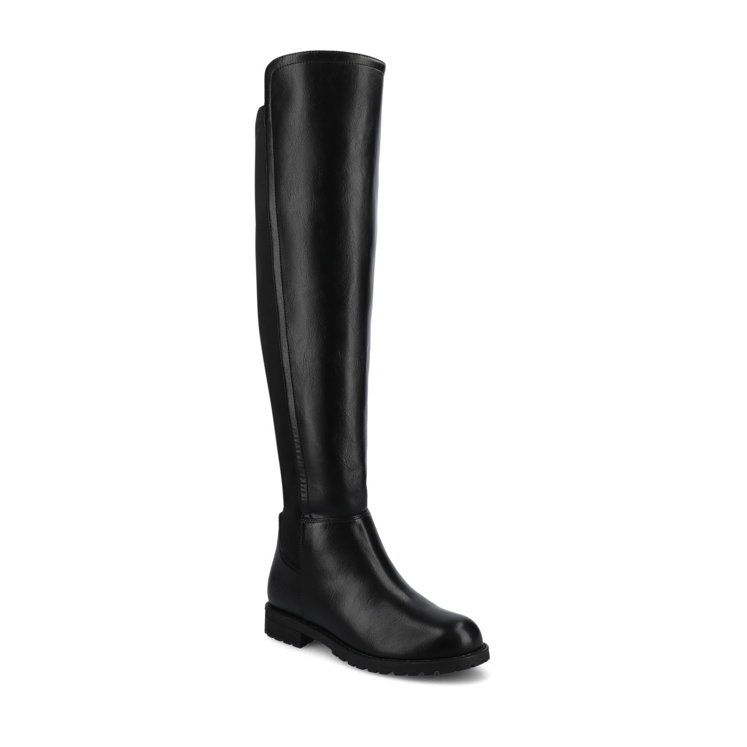 MORRIGAN STRETCH OVER-THE-KNEE BOOTS-Black