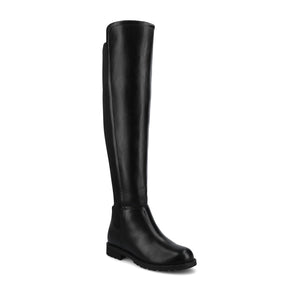 MORRIGAN STRETCH OVER-THE-KNEE BOOTS-Black