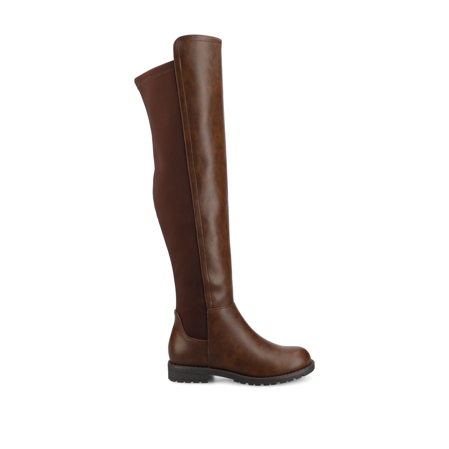 MORRIGAN STRETCH OVER-THE-KNEE BOOTS-Chocolate