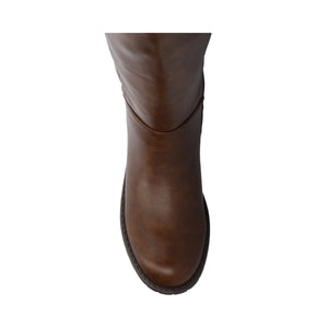 MORRIGAN STRETCH OVER-THE-KNEE BOOTS-Chocolate