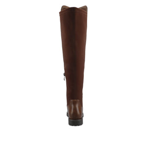 MORRIGAN STRETCH OVER-THE-KNEE BOOTS-Chocolate