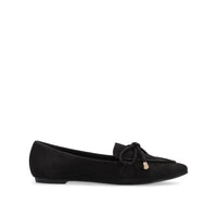 MURIEL LOAFER FLATS IN FAUX SUEDE