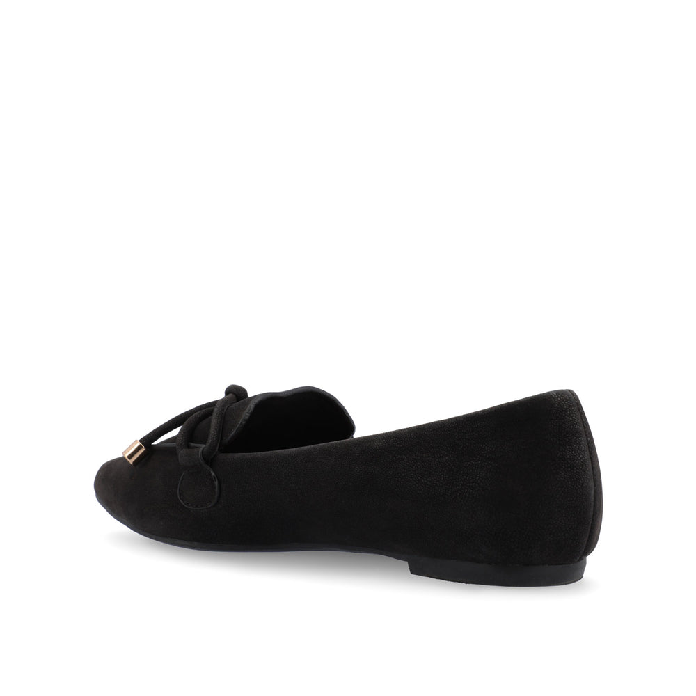 MURIEL LOAFER FLATS IN FAUX SUEDE