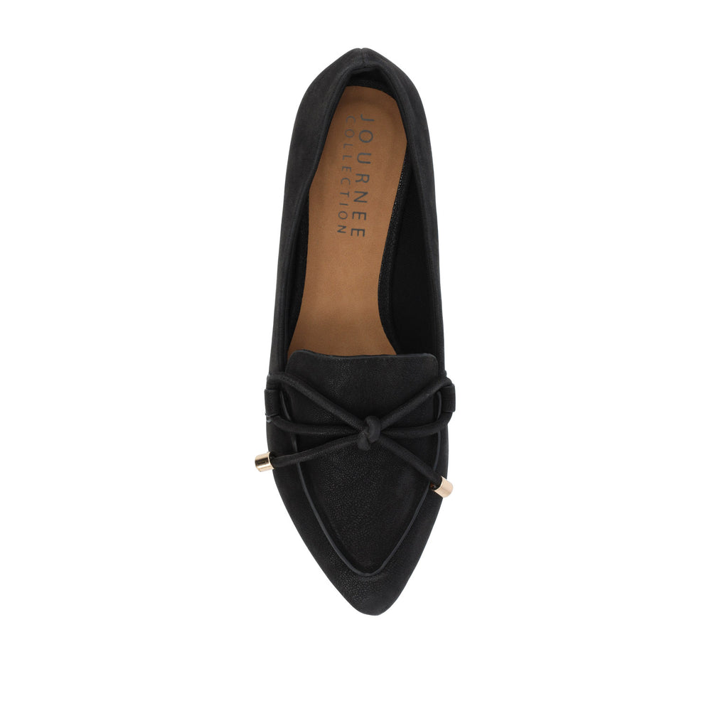 MURIEL LOAFER FLATS IN FAUX SUEDE