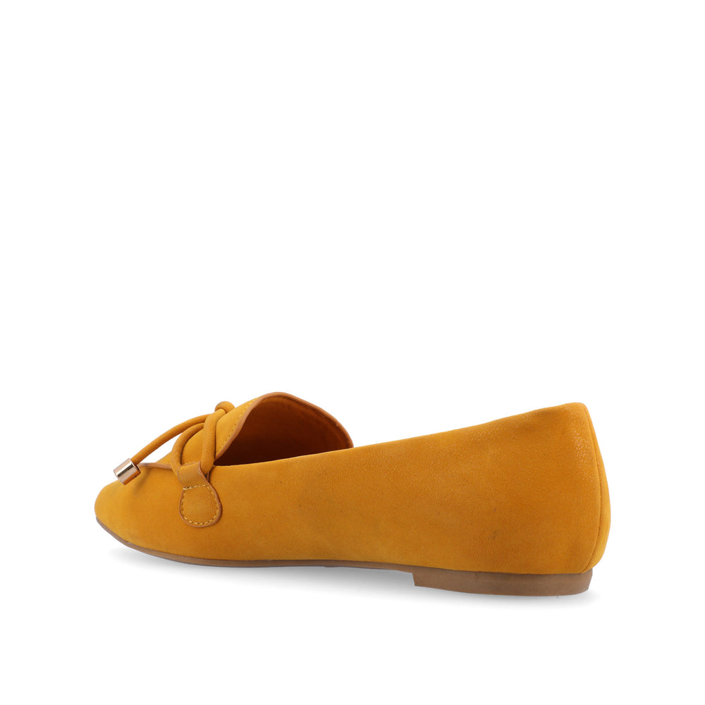 MURIEL LOAFER FLATS IN FAUX SUEDE