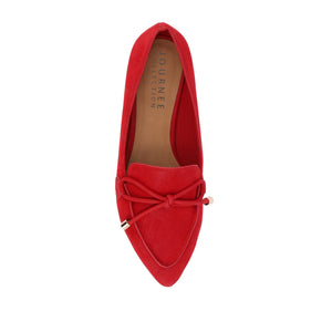 MURIEL LOAFER FLATS IN NARROW - Red