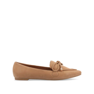 MURIEL LOAFER FLATS IN NARROW - Tan