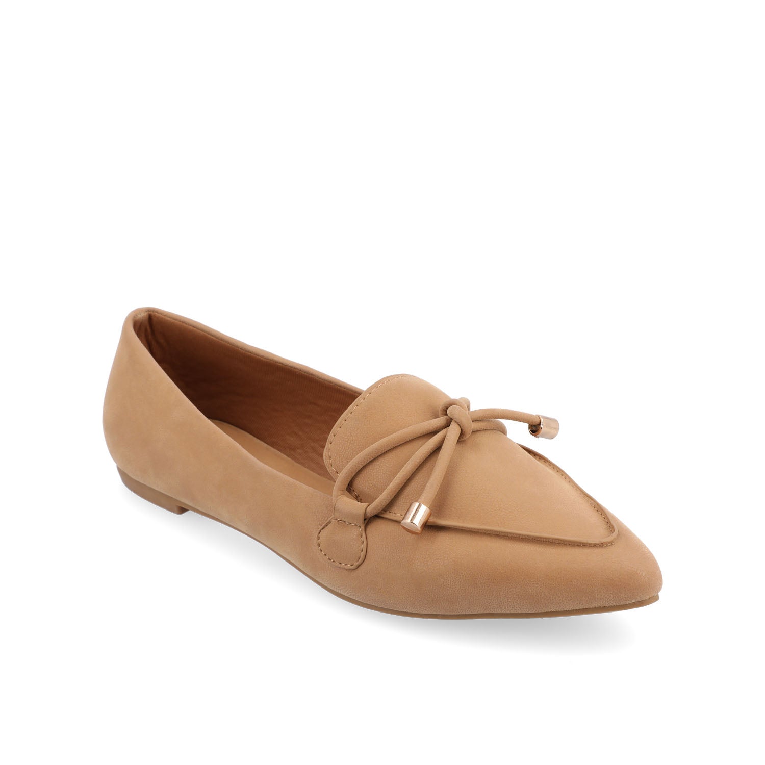 MURIEL LOAFER FLATS IN NARROW - Tan