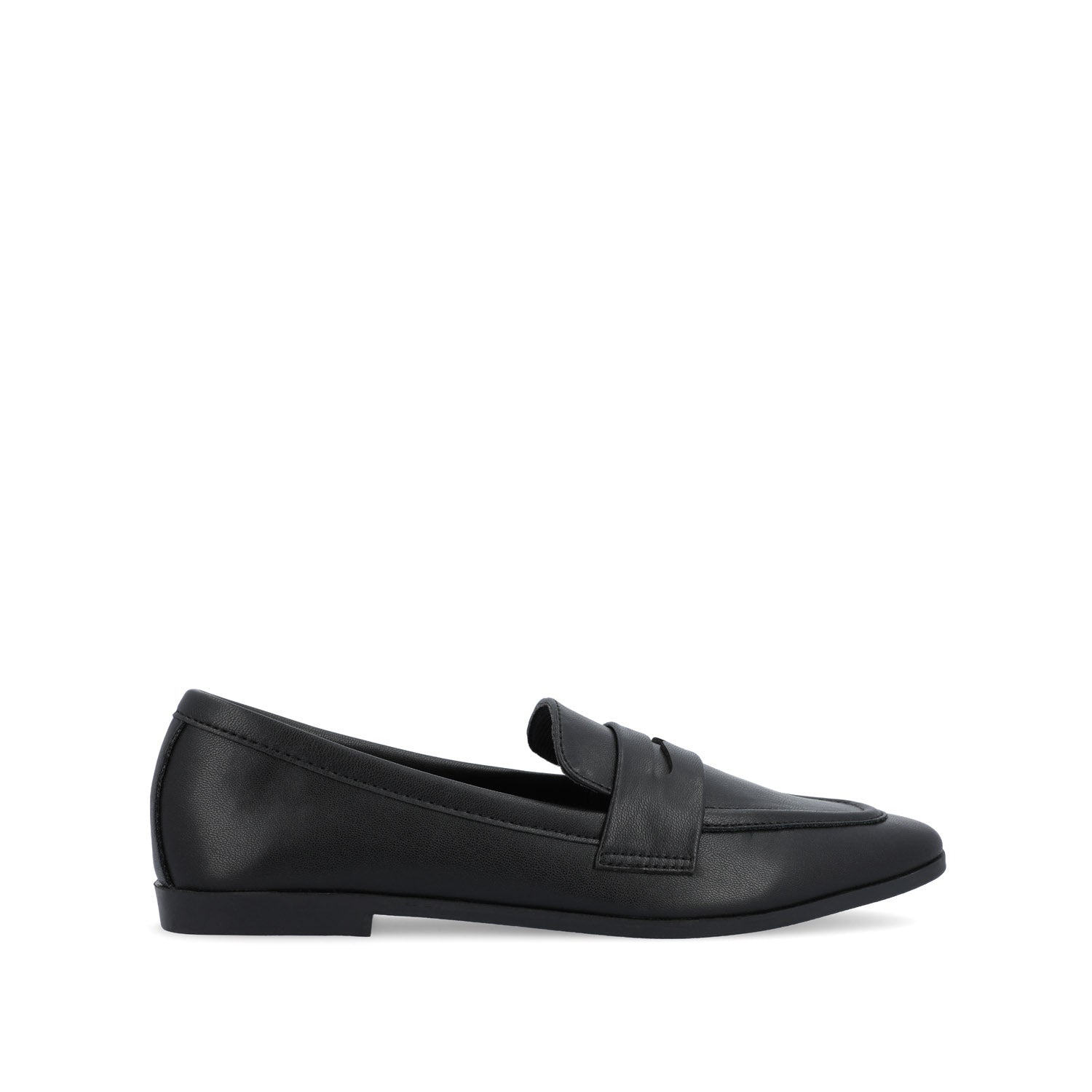 MYEESHA PENNY LOAFER FLAT IN VEGAN LEATHER - Black