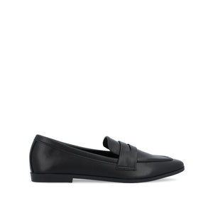MYEESHA PENNY LOAFER FLAT IN VEGAN LEATHER - Black