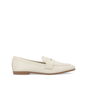 MYEESHA PENNY LOAFER FLAT IN VEGAN LEATHER - Bone