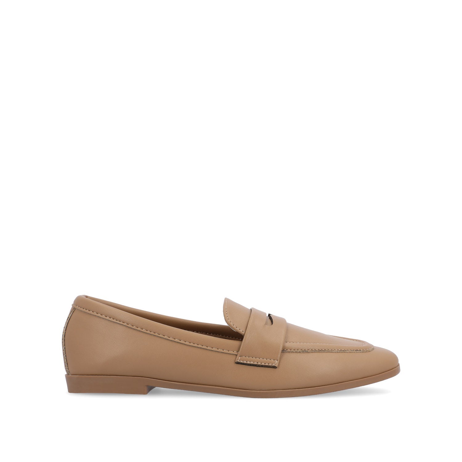 MYEESHA PENNY LOAFER FLAT IN VEGAN LEATHER - Tan