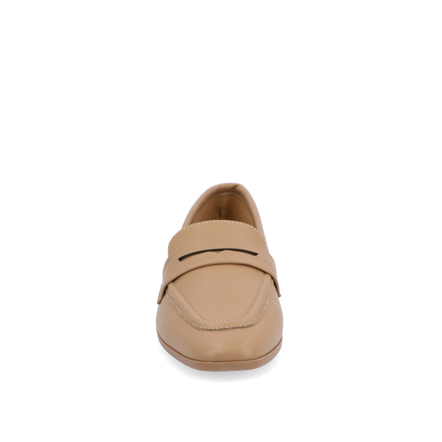 MYEESHA PENNY LOAFER FLAT IN VEGAN LEATHER - Tan