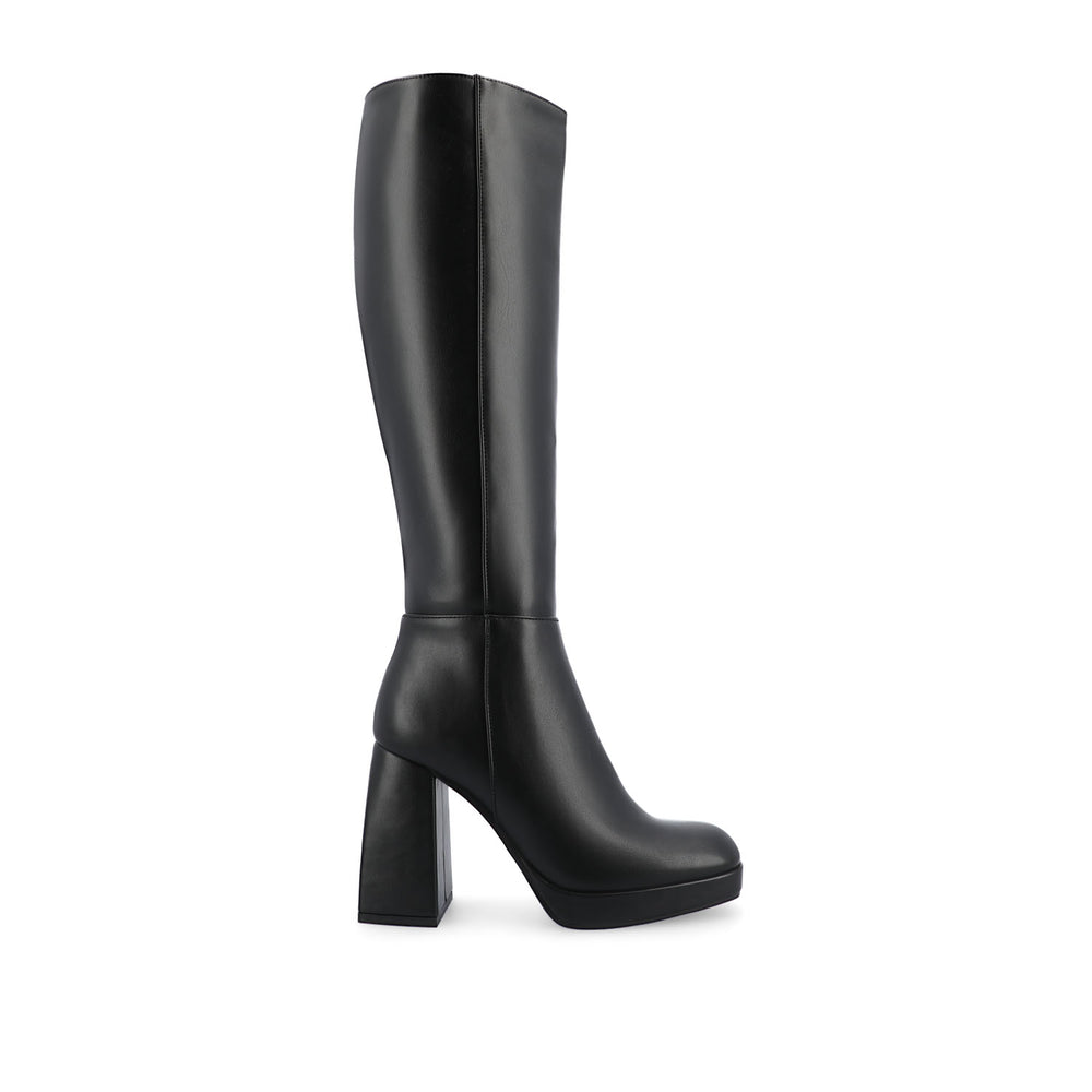 MYLAH KNEE HIGH BOOTS IN FAUX LEATHER