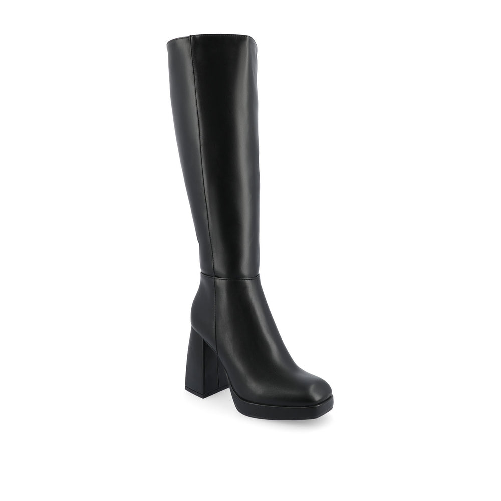 MYLAH KNEE HIGH BOOTS IN FAUX LEATHER