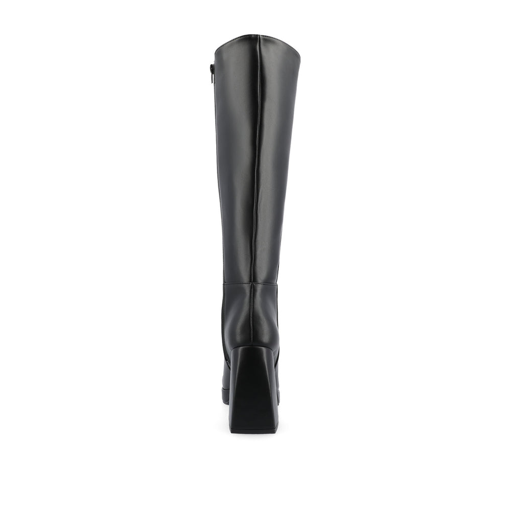 MYLAH KNEE HIGH BOOTS IN FAUX LEATHER