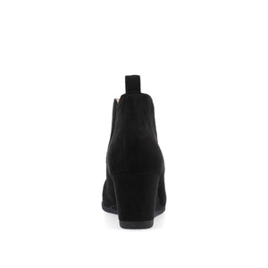 MYLEE WEDGE HEELED BOOTIES IN WIDE - Black